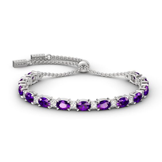 Elegent Purple stone adjustable Bracelet