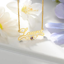 Load image into Gallery viewer, Personalized Name Necklace Heart-Shaped  Name Necklace

