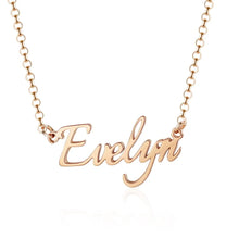 Load image into Gallery viewer, Custon name Slim Shinny Name necklace
