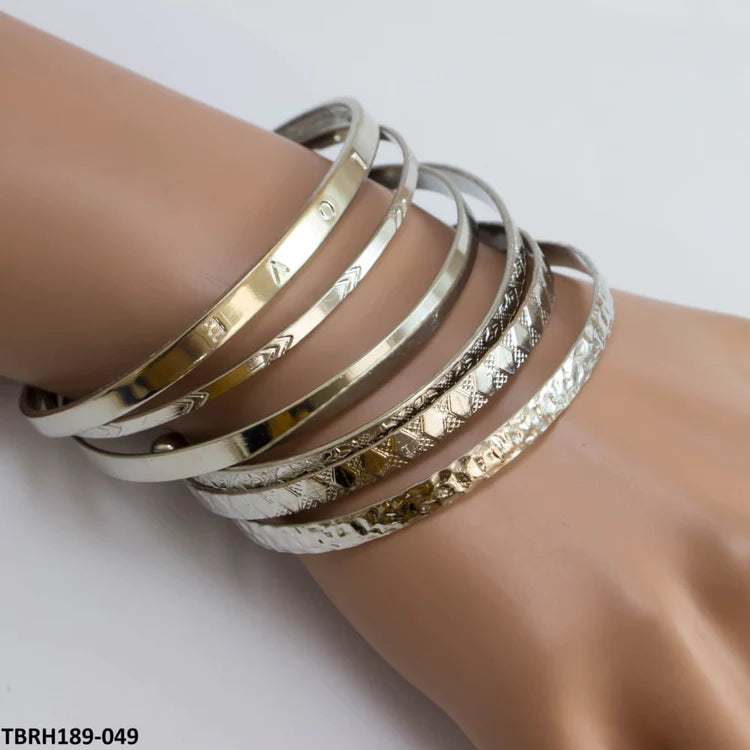 6 Pc Imported Layered Bracelets