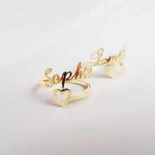 Load image into Gallery viewer, Personalized Ring 18K gold Plated
