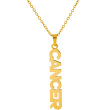Load image into Gallery viewer, VERTICAL ZODIAC SIGN NECKLACE
